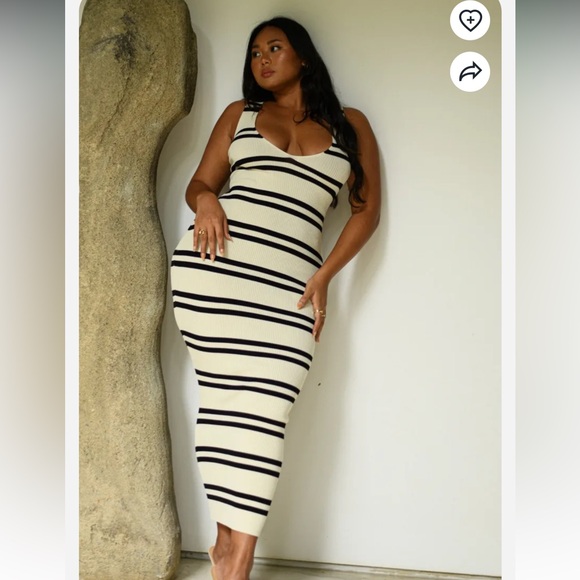 Meshki Henrietta Stripe Knit Maxi Dress - Picture 2 of 10